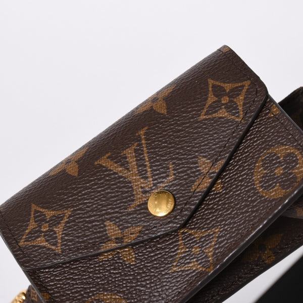Very Good Condition LOUIS VUITTON Monogram Suntulle Daily Multi-Pocket Belt Gold Hardware M0236Y Used 4a001939