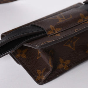 Very Good Condition LOUIS VUITTON Monogram Suntulle Daily Multi-Pocket Belt Gold Hardware M0236Y Used 4a001939