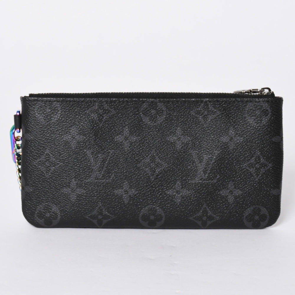 極美品 LOUIS VUITTON ルイヴィトン iPadケース M64449 タブレットケース フラグメント ポーチ コラボ 藤原ヒロシ PVC レザー 中古 4a001936
