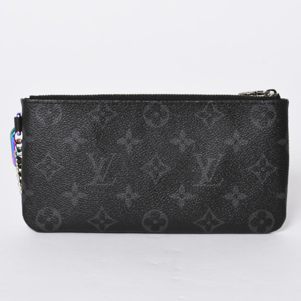 Very Good Condition LOUIS VUITTON iPad Case M64449 Tablet Case Fragment Pouch Collaboration Hiroshi Fujiwara PVC Leather Used 4a001936
