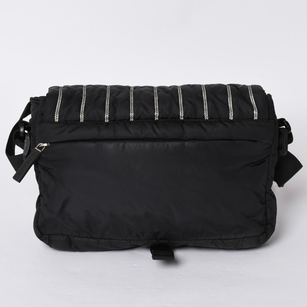 極美品 CHANEL シャネル ミニ スポーツライン ナイロン ショルダーバッグ ブラック 10番台 ココマーク ロゴ 中古 4a001923