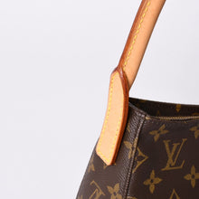 画像をギャラリービューアに読み込む, 極美品 LOUIS VUITTON ルイヴィトン モノグラム ルーピングMM ワンショルダーバッグ M51146 PVC ヌメ革 ブラウン ゴールド金具 中古 4a002325