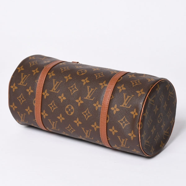 Very Good Condition LOUIS VUITTON Papillon 30 GM Handbag M51365 Monogram Gold Metal Fittings Old Model Cylindrical Good Condition Used 4a002326