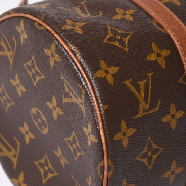 Very Good Condition LOUIS VUITTON Papillon 30 GM Handbag M51365 Monogram Gold Metal Fittings Old Model Cylindrical Good Condition Used 4a002326