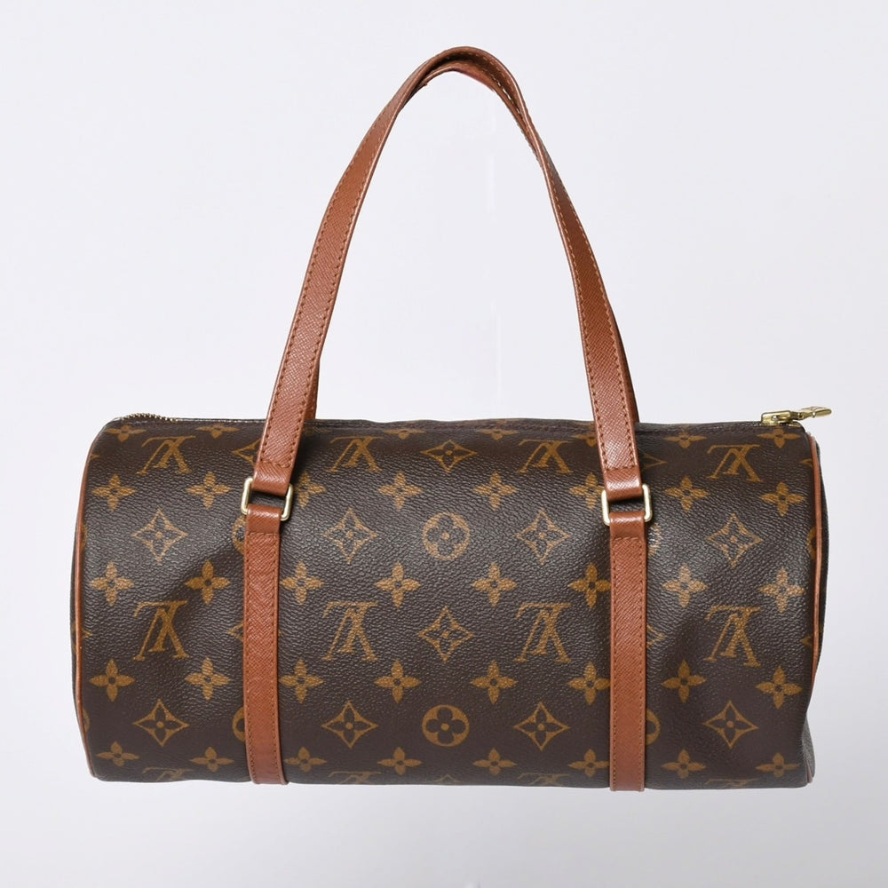 Very Good Condition LOUIS VUITTON Papillon 30 GM Handbag M51365 Monogram Gold Metal Fittings Old Model Cylindrical Good Condition Used 4a002326
