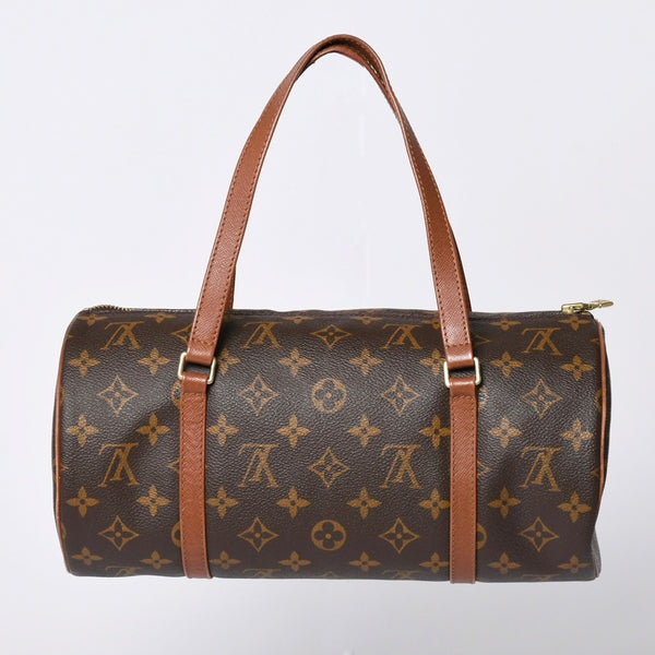 Very Good Condition LOUIS VUITTON Papillon 30 GM Handbag M51365 Monogram Gold Metal Fittings Old Model Cylindrical Good Condition Used 4a002326