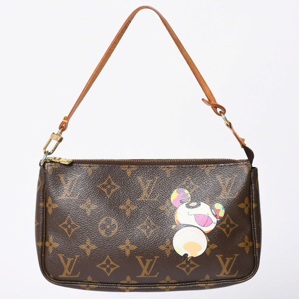 LOUIS VUITTON Pochette Accessoir Panda M51981 Monogram Accesso Handbag Takashi Murakami Good Condition Used 4a002394