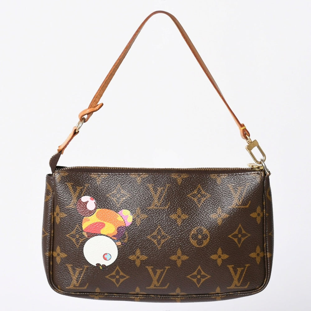 LOUIS VUITTON Pochette Accessoir Panda M51981 Monogram Accesso Handbag Takashi Murakami Good Condition Used 4a002394