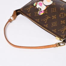 画像をギャラリービューアに読み込む, LOUIS VUITTON ルイヴィトン ポシェット アクセソワール パンダ M51981 モノグラム アクセポ ハンドバッグ 村上隆 美品 中古 4a002394