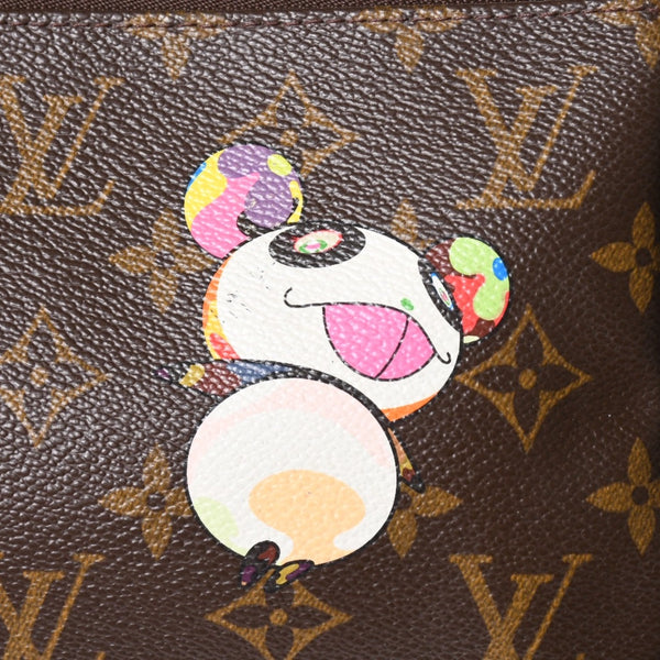LOUIS VUITTON ルイヴィトン ポシェット アクセソワール パンダ M51981 モノグラム アクセポ ハンドバッグ 村上隆 美品 中古 4a002394