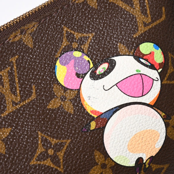 LOUIS VUITTON ルイヴィトン ポシェット アクセソワール パンダ M51981 モノグラム アクセポ ハンドバッグ 村上隆 美品 中古 4a002394