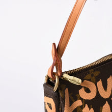 画像をギャラリービューアに読み込む, LOUIS VUITTON ルイヴィトン ポシェットアクセソワ―ル ポーチ M92193 モノグラム グラフィティ ブラウン PVC 美品 中古 4a002403