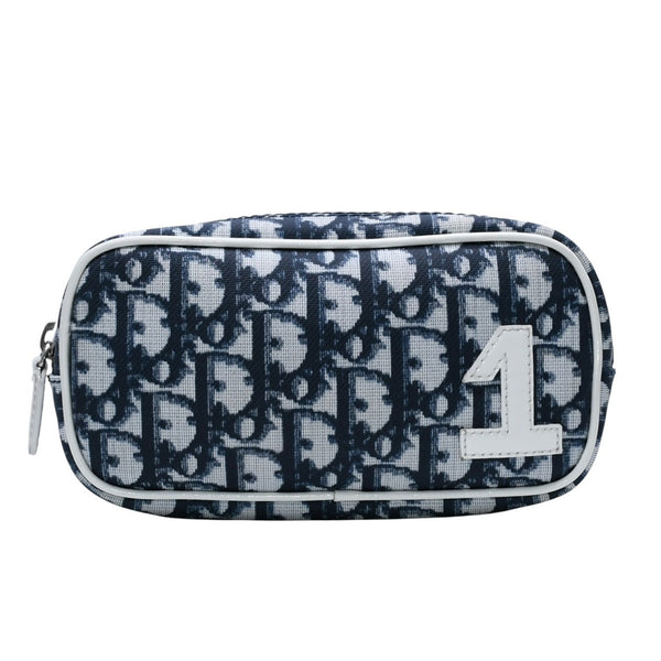 Very Good Condition Christian Dior Christian Dior Pouch Trotter NO.1 Second Bag MII0901 Trotter Navy Used 4a002328