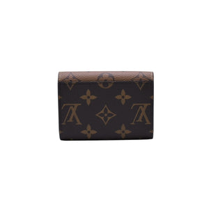 Very Good Condition LOUIS VUITTON Portomone Rosali Compact Wallet Monogram Canvas Gold Hardware Monogram Reverse Wallet M82333 Used 4a002332