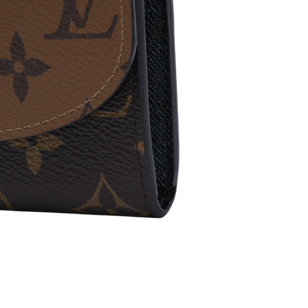 Very Good Condition LOUIS VUITTON Portomone Rosali Compact Wallet Monogram Canvas Gold Hardware Monogram Reverse Wallet M82333 Used 4a002332