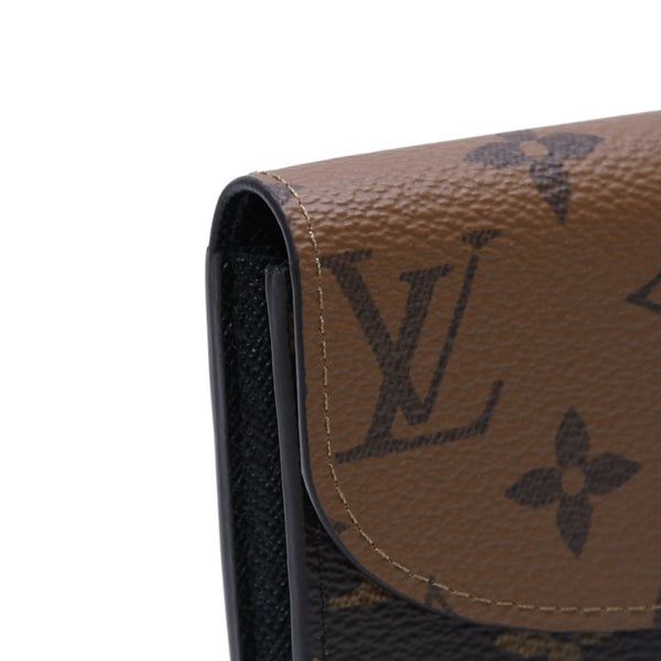 Very Good Condition LOUIS VUITTON Portomone Rosali Compact Wallet Monogram Canvas Gold Hardware Monogram Reverse Wallet M82333 Used 4a002332