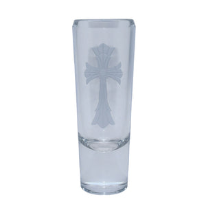 Very Good Condition CHROME HEARTS × Baccarat Cross Motif Glass Vase Clear Used 4a002320