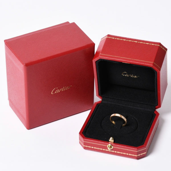 極美品 Cartier カルティエ ラブリング B4218000 750 ミニ 指輪 K18YG 750 サイズ51 中古 4a001392