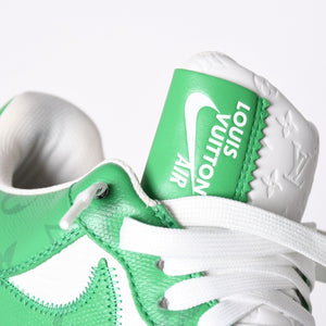 極美品 LOUIS VUITTON × NIKE ルイヴィトン ナイキ ヴァージルアブロー Air Force 1 Mid エアフォース1スニーカー グリーン サイズ8 中古 4a002115