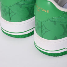 画像をギャラリービューアに読み込む, 極美品 LOUIS VUITTON × NIKE ルイヴィトン ナイキ ヴァージルアブロー Air Force 1 Mid エアフォース1スニーカー グリーン サイズ8 中古 4a002115