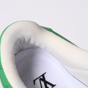 極美品 LOUIS VUITTON × NIKE ルイヴィトン ナイキ ヴァージルアブロー Air Force 1 Mid エアフォース1スニーカー グリーン サイズ8 中古 4a002115
