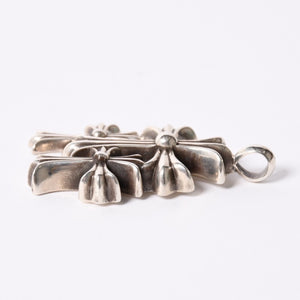 Very good condition CHROME HEARTS Triple Cross 3CH CRS SML 3CH Cross Silver Pendant Top Silver 925 Used 4a002358