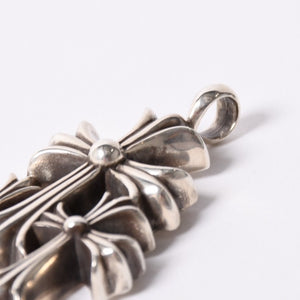 Very good condition CHROME HEARTS Triple Cross 3CH CRS SML 3CH Cross Silver Pendant Top Silver 925 Used 4a002358