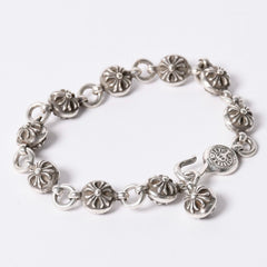 CHROME HEARTS #2 CROSSBALL #2 Cross ball bracelet Weight approx. 67.97g 1991/.925 stamp 10LINK Good condition Used 4a001905