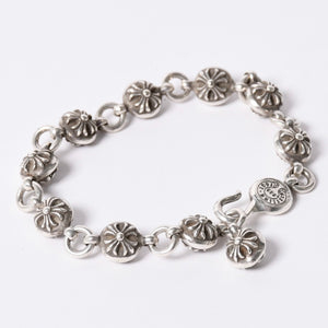 CHROME HEARTS #2 CROSSBALL #2 Cross ball bracelet Weight approx. 67.97g 1991/.925 stamp 10LINK Good condition Used 4a001905