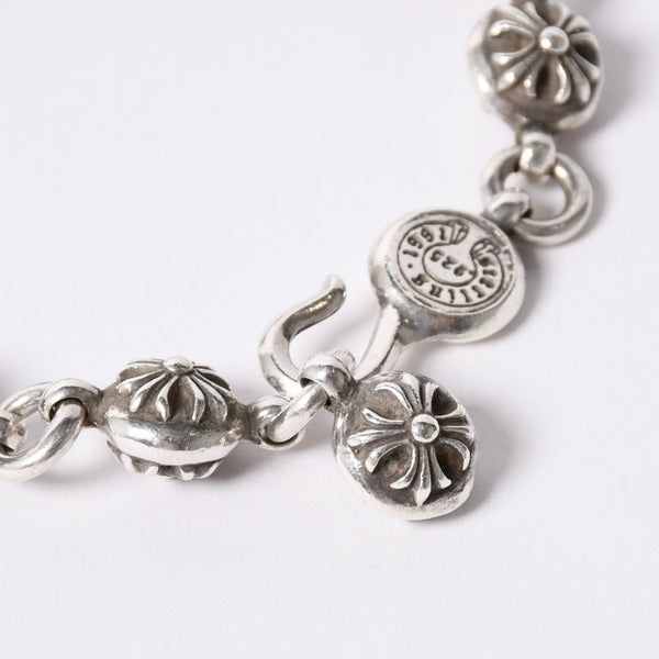 CHROME HEARTS #2 CROSSBALL #2 Cross ball bracelet Weight approx. 67.97g 1991/.925 stamp 10LINK Good condition Used 4a001905