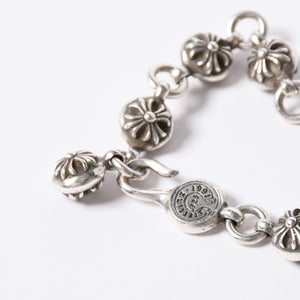 CHROME HEARTS #2 CROSSBALL #2 Cross ball bracelet Weight approx. 67.97g 1991/.925 stamp 10LINK Good condition Used 4a001905