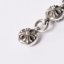 画像をギャラリービューアに読み込む, CHROME HEARTS クロムハーツ #2 CROSSBALL #2 クロスボール ブレスレット 重量約67.97g 1991/.925刻印 10LINK 美品 中古 4a001905