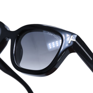 Very Good Condition TOMFORD Sunglasses TF1274-D 1 Black Eyewear Wellington Shape Glasses Used 4a002336