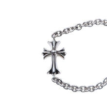 画像をギャラリービューアに読み込む, 新品未使用 CHROME HEARTS クロムハーツ タイニー CH クロス チェーン ブレスレット タイニーCHクロス シルバー925 アクセサリー ブレスレット NEチェーン 13.01g 中古 4a002043