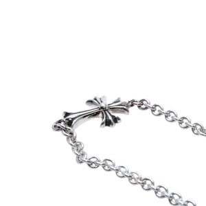 New and unused CHROME HEARTS Tiny CH Cross Chain Bracelet Tiny CH Cross Silver 925 Accessory Bracelet NE Chain 13.01g Used 4a002043