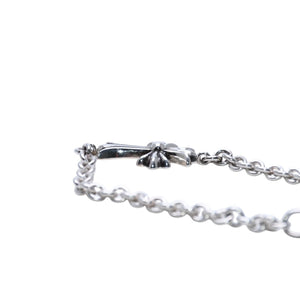 New and unused CHROME HEARTS Tiny CH Cross Chain Bracelet Tiny CH Cross Silver 925 Accessory Bracelet NE Chain 13.01g Used 4a002043