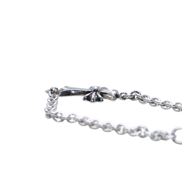 New and unused CHROME HEARTS Tiny CH Cross Chain Bracelet Tiny CH Cross Silver 925 Accessory Bracelet NE Chain 13.01g Used 4a002043