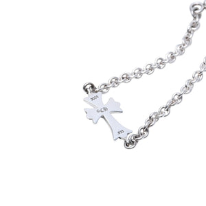 New and unused CHROME HEARTS Tiny CH Cross Chain Bracelet Tiny CH Cross Silver 925 Accessory Bracelet NE Chain 13.01g Used 4a002043