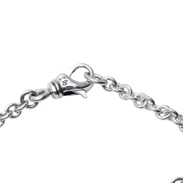 New and unused CHROME HEARTS Tiny CH Cross Chain Bracelet Tiny CH Cross Silver 925 Accessory Bracelet NE Chain 13.01g Used 4a002043