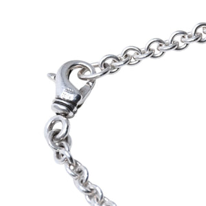 New and unused CHROME HEARTS Tiny CH Cross Chain Bracelet Tiny CH Cross Silver 925 Accessory Bracelet NE Chain 13.01g Used 4a002043