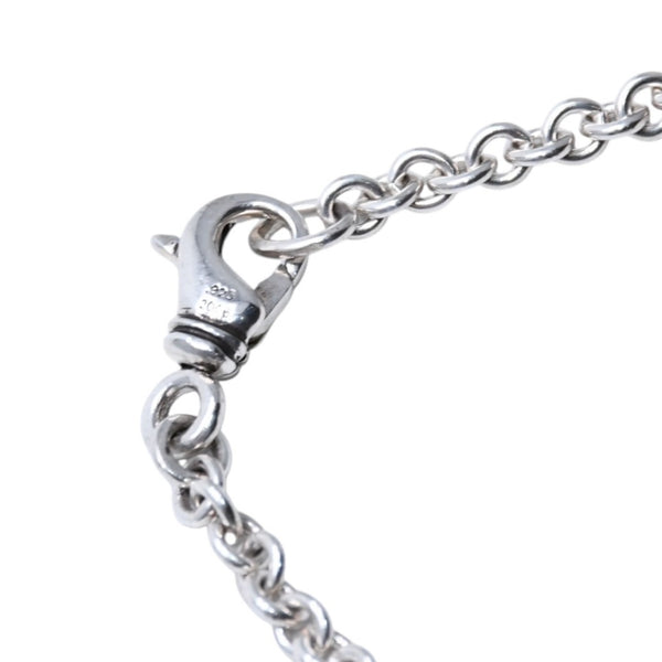 New and unused CHROME HEARTS Tiny CH Cross Chain Bracelet Tiny CH Cross Silver 925 Accessory Bracelet NE Chain 13.01g Used 4a002043