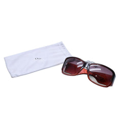 極美品 Christian Dior クリスチャンディオール Shaded 1グラデーションサングラス Dロゴ ブラウン ボルドー ゴールド金具 メガネ QJPS2 中古 4a002323