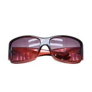 極美品 Christian Dior クリスチャンディオール Shaded 1グラデーションサングラス Dロゴ ブラウン ボルドー ゴールド金具 メガネ QJPS2 中古 4a002323