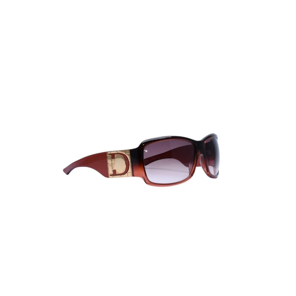 極美品 Christian Dior クリスチャンディオール Shaded 1グラデーションサングラス Dロゴ ブラウン ボルドー ゴールド金具 メガネ QJPS2 中古 4a002323