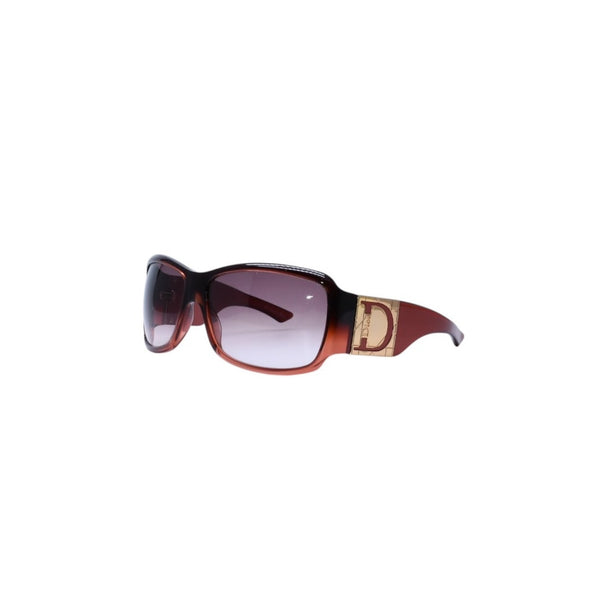 極美品 Christian Dior クリスチャンディオール Shaded 1グラデーションサングラス Dロゴ ブラウン ボルドー ゴールド金具 メガネ QJPS2 中古 4a002323