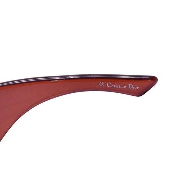 極美品 Christian Dior クリスチャンディオール Shaded 1グラデーションサングラス Dロゴ ブラウン ボルドー ゴールド金具 メガネ QJPS2 中古 4a002323