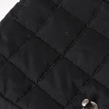 画像をギャラリービューアに読み込む, CHANEL シャネル マトラッセ チョコバー ショルダーバッグ 7番台 ココマーク ナイロン ブラック シルバー金具 美品 中古 4a003361