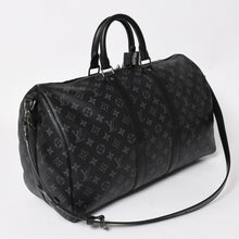 Load image into Gallery viewer, 新品同様 LOUIS VUITTON ルイヴィトン キーポル バンドリエール45 ボストンバッグ M40569 モノグラム エクリプス ブラック 中古 4a003443