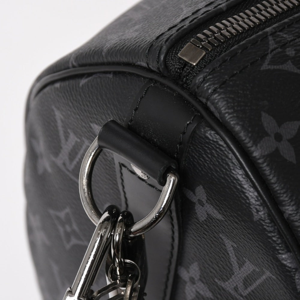 新品同様 LOUIS VUITTON ルイヴィトン キーポル バンドリエール45 ボストンバッグ M40569 モノグラム エクリプス ブラック 中古 4a003443