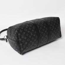 Load image into Gallery viewer, 新品同様 LOUIS VUITTON ルイヴィトン キーポル バンドリエール45 ボストンバッグ M40569 モノグラム エクリプス ブラック 中古 4a003443